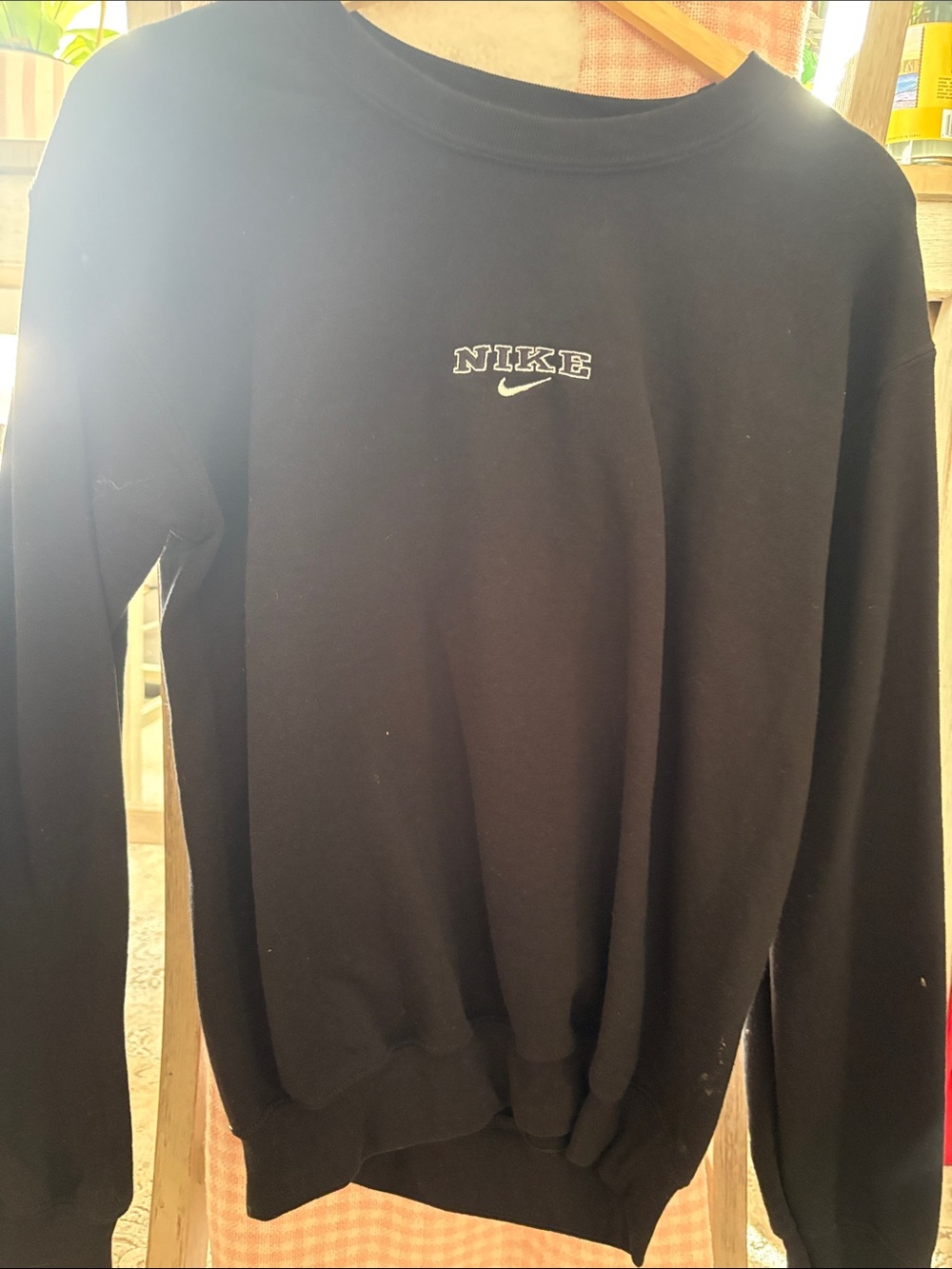 Nike Black Crewneck Sweatshirt with White Logo